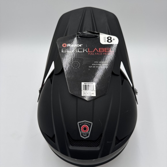 Razor Authentic Black-Label Motorcycle Full-Face Helmet Size Medium Model 97768 - Picture 3 of 13